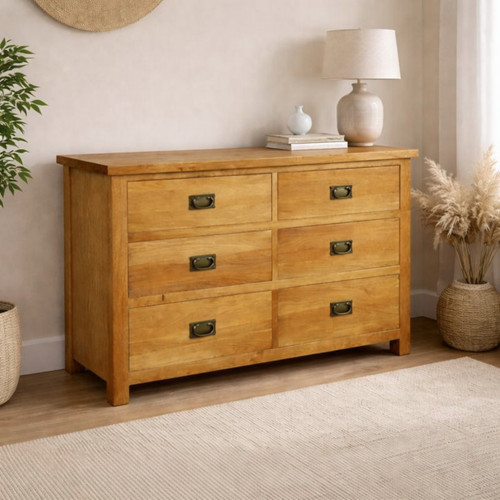 Oak drawer chest - 6,