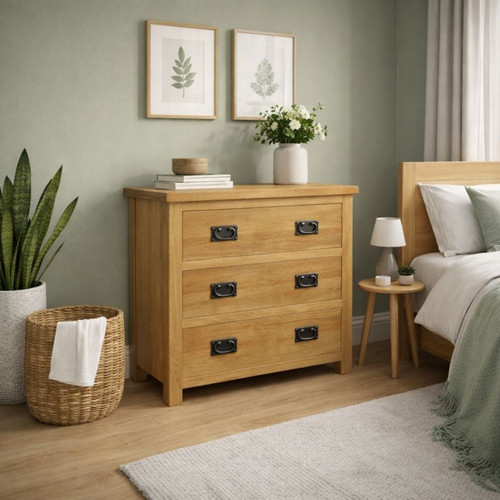 Oak drawer chest - drawer, –