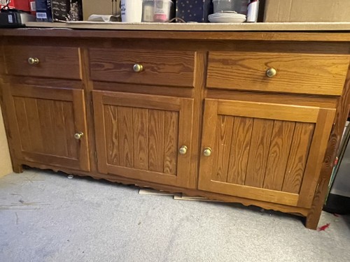 1970 pine welsh dresser - pine,