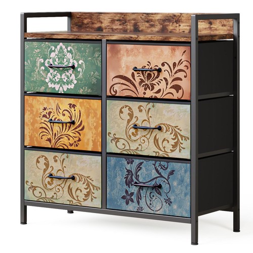 Fabric chest drawers 6 - fabric,