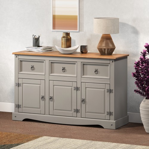 Corona sideboard grey painted - corona,