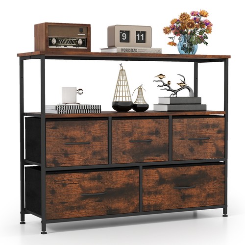 Drawer dresser with - with, wood