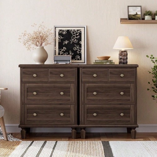 Dark brown drawer - dark, vintage